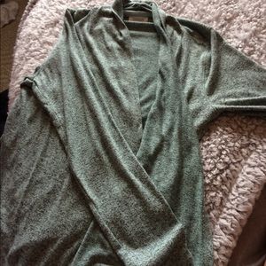 NWOT green and gray colored sweater/cardigan